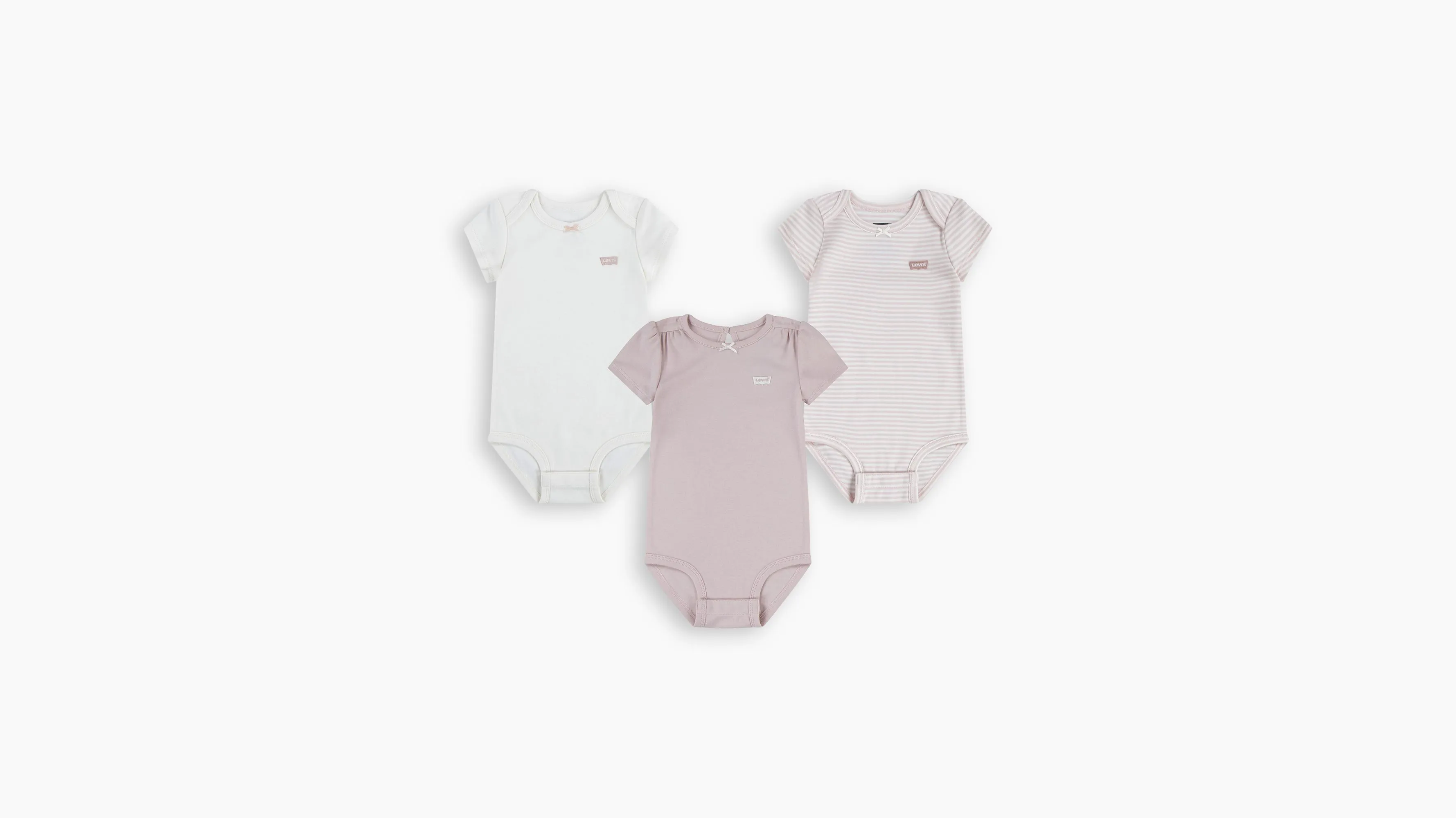 Conjunto De Bodi Para Bebé Bow: 3 piezas
